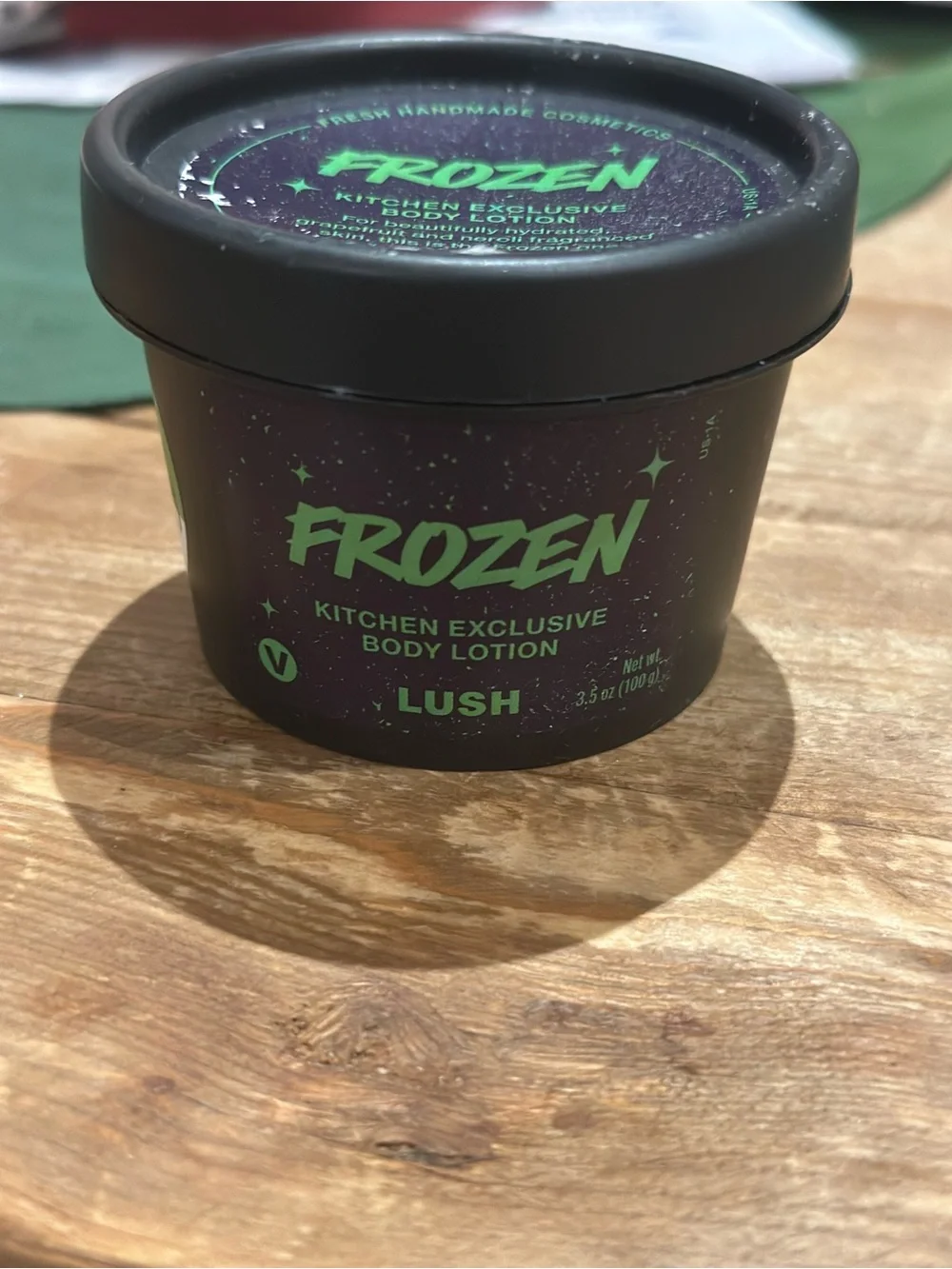 Lush Frozen Body Lotion - Black & Green